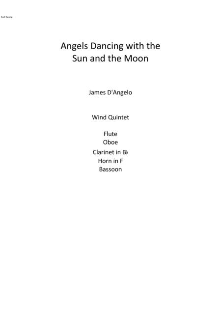 Free Sheet Music Angels Dancing With The Sun And The Moon