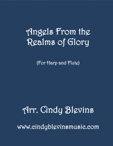 Angels From The Realms Of Glory Arranged For Harp And Flute Sheet Music