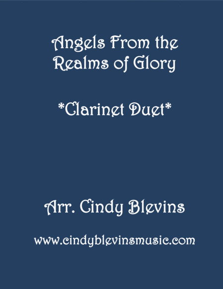 Angels From The Realms Of Glory For Clarinet Duet Sheet Music