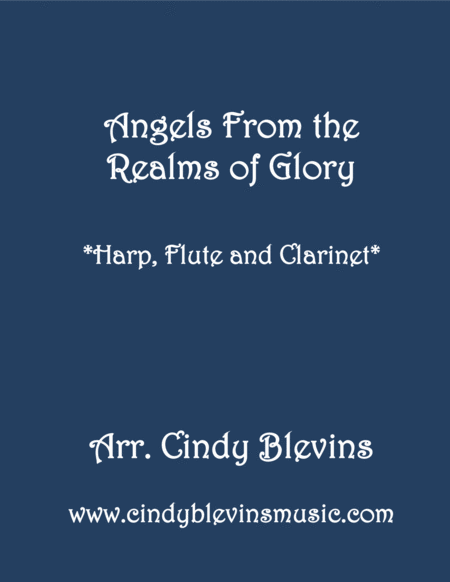 Angels From The Realms Of Glory For Harp Flute And Clarinet Sheet Music