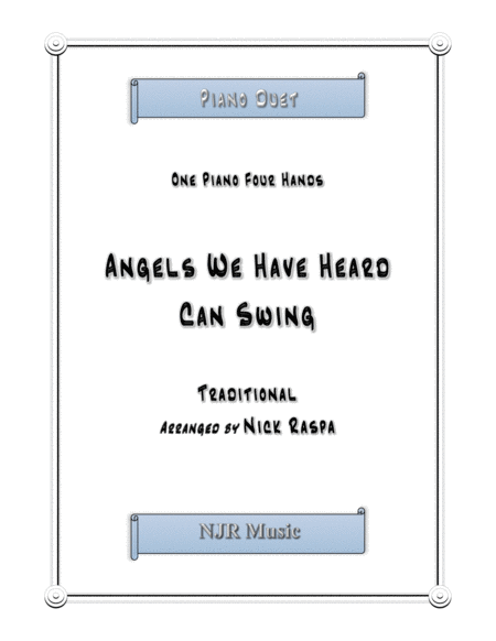 Free Sheet Music Angels We Have Heard Can Swing 1 Piano 4 Hands Early Intermediate