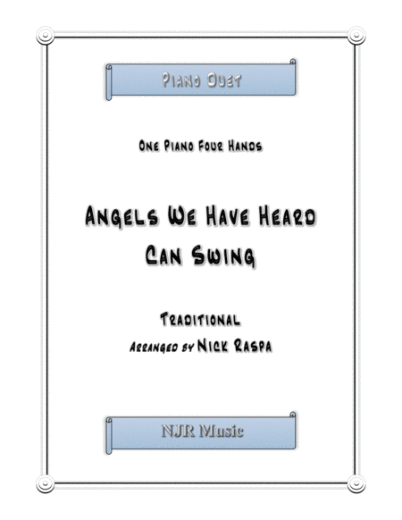 Angels We Have Heard Can Swing 1 Piano 4 Hands Early Intermediate Sheet Music