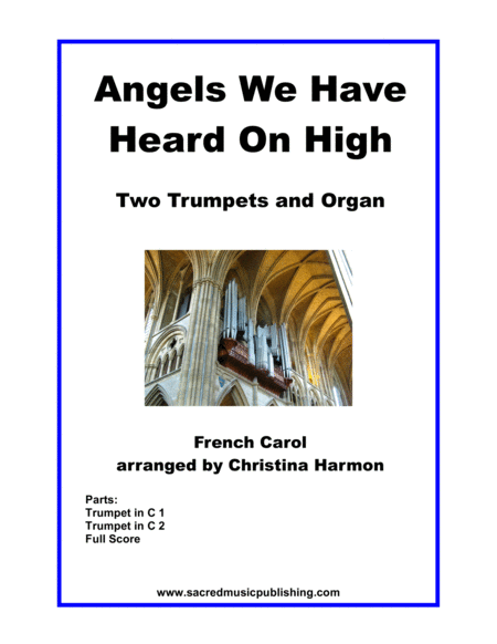 Angels We Have Heard For Two Trumpets And Organ Sheet Music