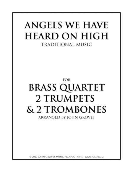 Angels We Have Heard On High 2 Trumpet 2 Trombone Brass Quartet Sheet Music