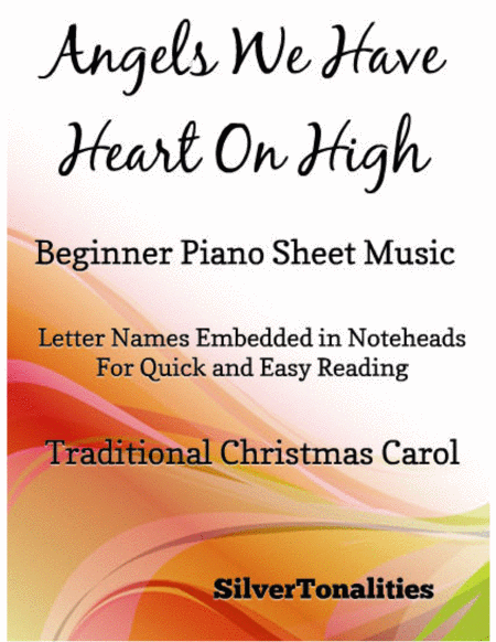 Free Sheet Music Angels We Have Heard On High Beginner Piano Sheet Music