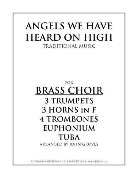 Angels We Have Heard On High Brass Choir Ensemble Sheet Music