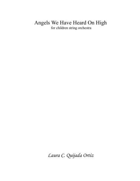 Free Sheet Music Angels We Have Heard On High Score Parts