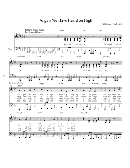 Angels We Have Heard On Hight Sheet Music