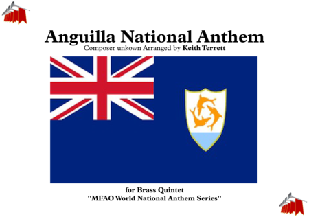 Anguillian National Anthem For Brass Quintet Sheet Music