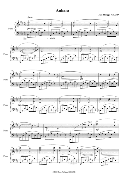 Free Sheet Music Ankara