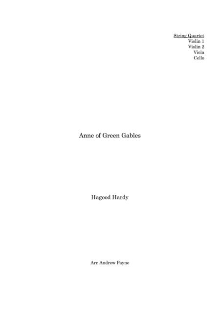 Anne Of Green Gables Sheet Music