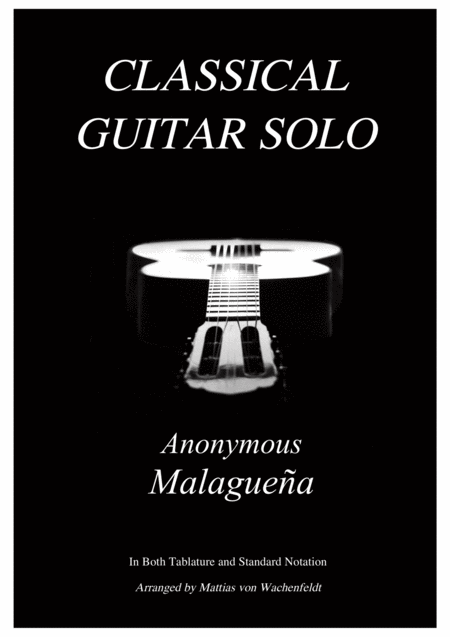 Anonymous Malaguea Guitar Sheet Music