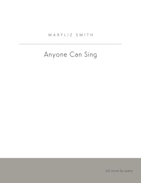 Free Sheet Music Anyone Can Sing