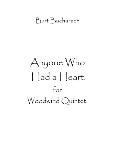 Anyone Who Had A Heart Sheet Music