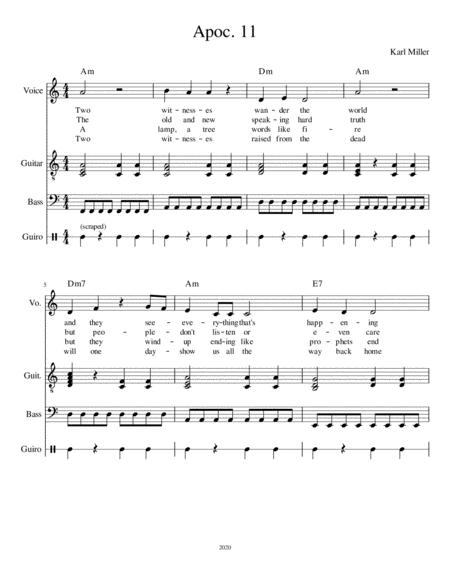 Free Sheet Music Apoc 11