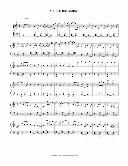 Apollo Dreaming Sheet Music