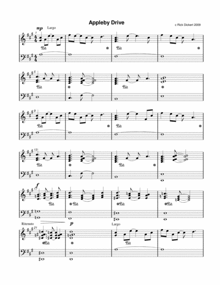 Appleby Drive Sheet Music