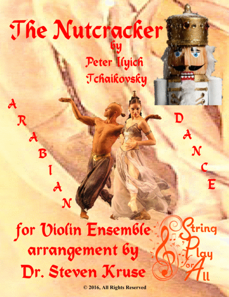 Arabian Dance From The Nutcracker For Mixed Level Violin Ensemble Sheet Music