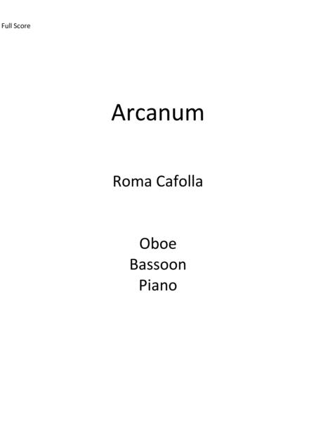 Free Sheet Music Arcanum