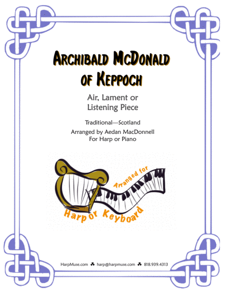 Archibal Mcdonald Of Keppoch Scottish Air Sheet Music