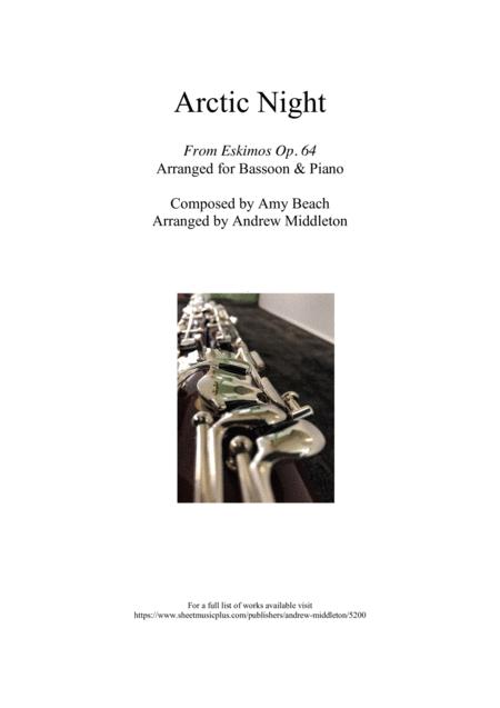 Free Sheet Music Arctic Night Arranged For Bassoon And Piano