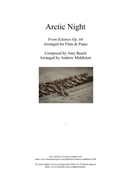 Free Sheet Music Arctic Night Arranged For Flute And Piano
