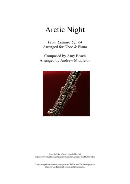 Arctic Night Arranged For Oboe And Piano Sheet Music