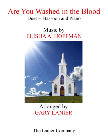 Are You Washed In The Blood Duet Bassoon Piano With Score Part Sheet Music