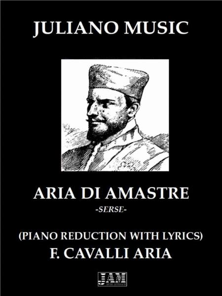 Free Sheet Music Aria Di Amastre Piano Reduction With Lyrics F Cavalli