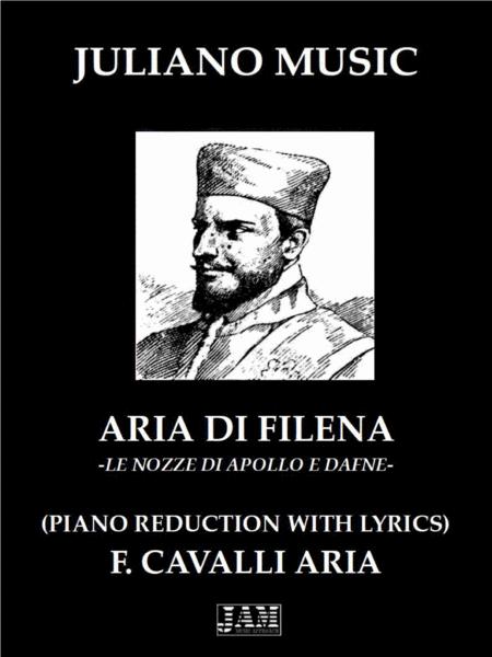 Aria Di Filena Piano Reduction With Lyrics F Cavalli Sheet Music