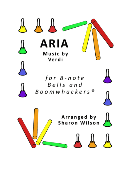 Free Sheet Music Aria For 8 Note Bells And Boomwhackers With Black And White Notes