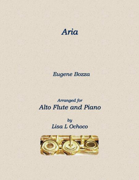 Free Sheet Music Aria For Alto Flute And Piano