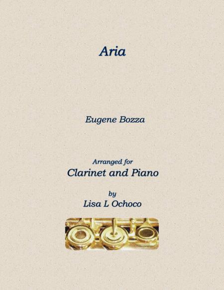 Aria For Bb Clarinet And Piano Sheet Music