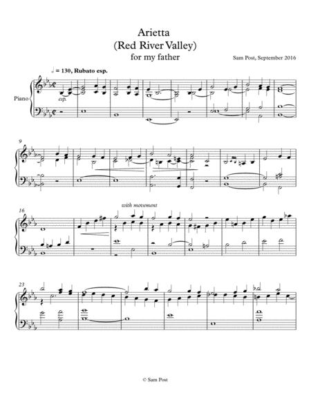 Arietta Pastoral Op 11 Sheet Music