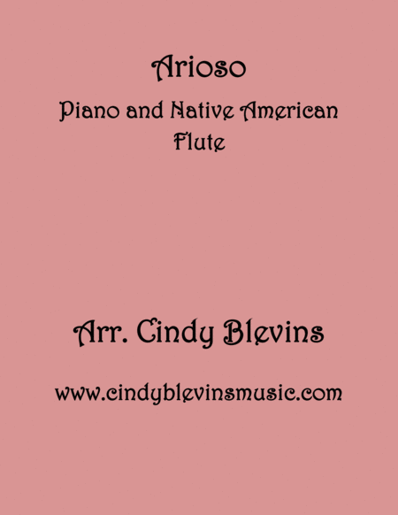 Free Sheet Music Arioso Arranged For Piano And Native American Flute