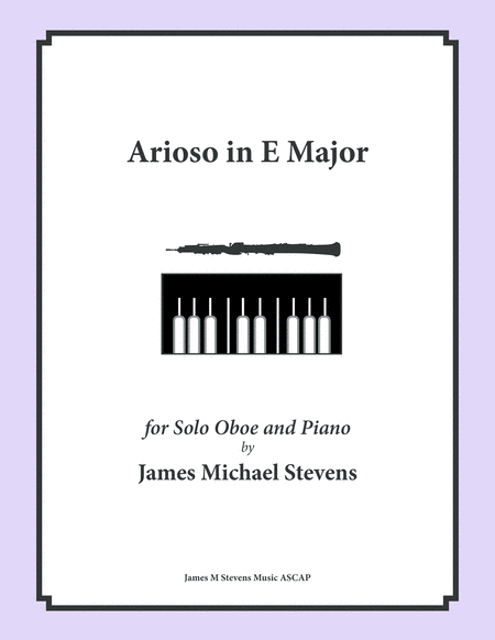 Arioso In E Major Oboe Piano Sheet Music