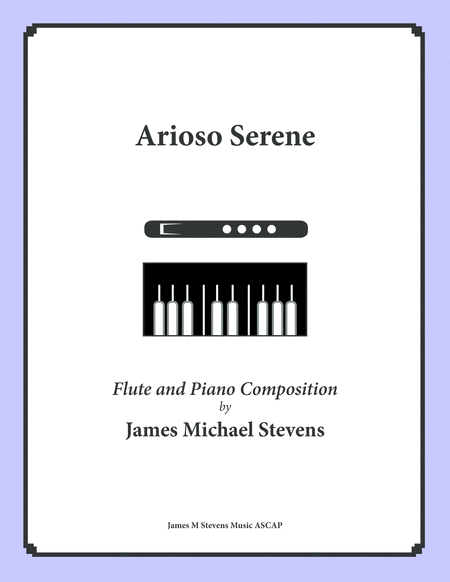 Free Sheet Music Arioso Serene Flute Piano