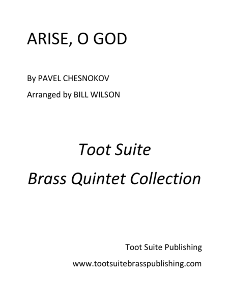 Arise O God Sheet Music