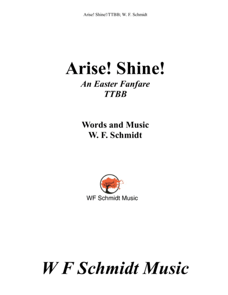 Free Sheet Music Arise Shine An Easter Fanfare