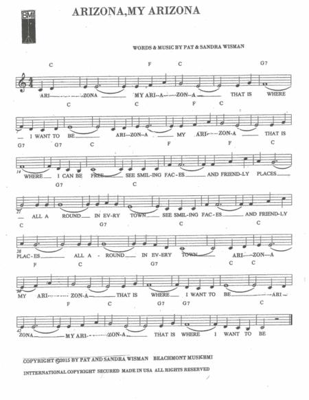 Arizona Sheet Music