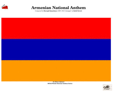 Free Sheet Music Armenian National Anthem Mer Hayrenik For Brass Quintet Percussion