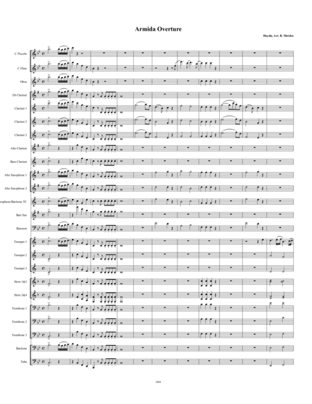 Armida Overture Sheet Music