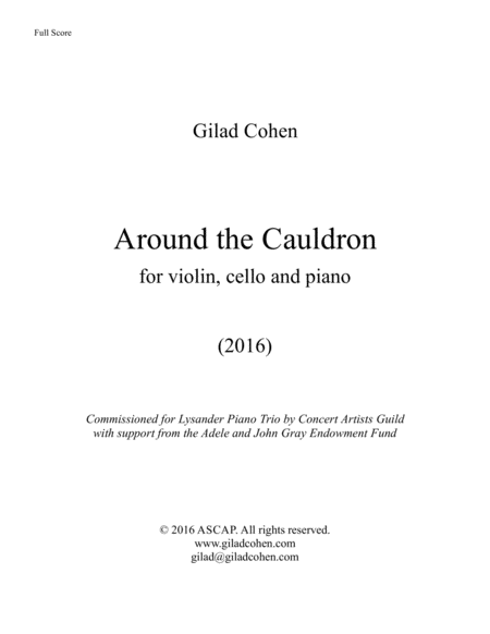 Around The Cauldron Sheet Music