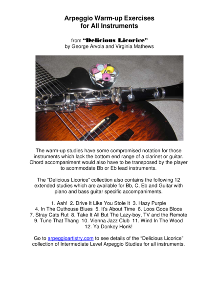 Arpeggio Warm Up Exercises For All Instruments Sheet Music