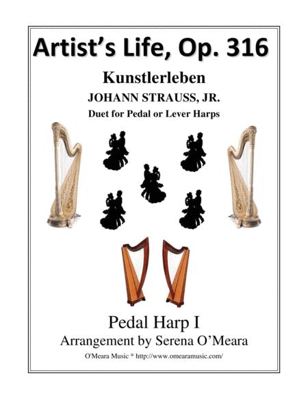 Artists Life Op 316 Pedal Harp I Sheet Music