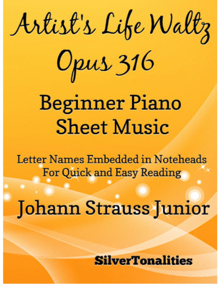 Free Sheet Music Artists Life Waltz Opus 316 Beginner Piano Sheet Music
