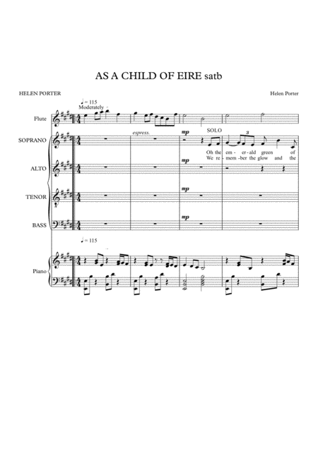 As A Child Of Eire Sheet Music