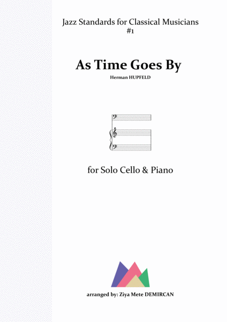 As Time Goes By For Cello Piano Sheet Music