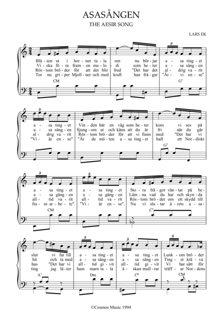 Asatinget Sheet Music