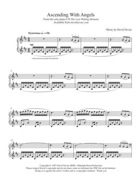 Free Sheet Music Ascending With Angels